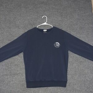Diesel Loungewear Sweatshirt Mens L Navy Blue Good Only The Brave Mohican Logo